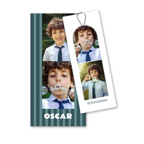 Two-piece card Black - set of 12 (19,6 x 9,3 cm) 