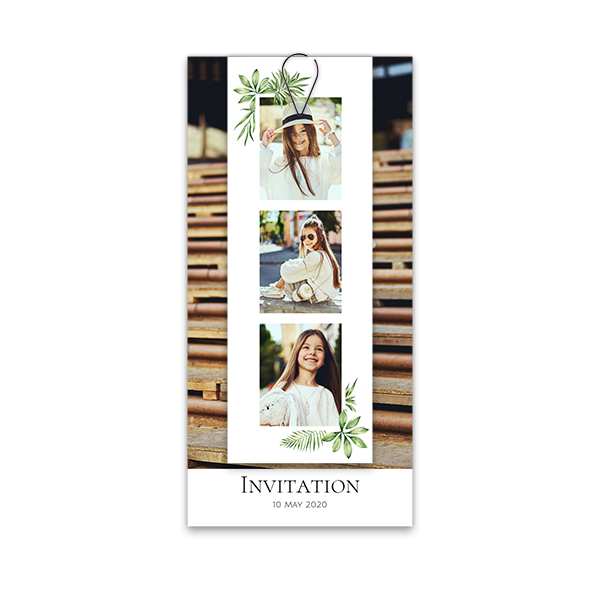 Two-piece card Black - set of 12 (19,6 x 9,3 cm)  Two-piece card Black - set of 12 (19,6 x 9,3 cm)