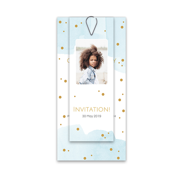 Two-piece card Black - set of 12 (19,6 x 9,3 cm) 