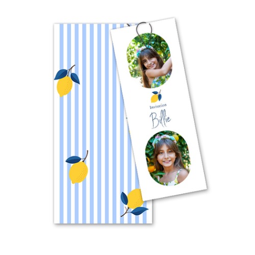 Kort i flere dele sort - 12 stk 9,3 x 19,6 cm