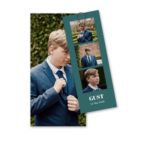 Two-piece card Black - set of 12 (19,6 x 9,3 cm) 