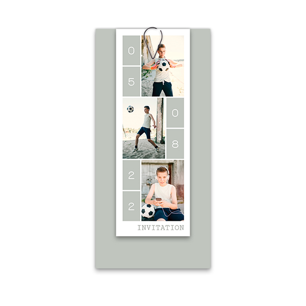 Two-piece card Black - set of 12 (19,6 x 9,3 cm) 