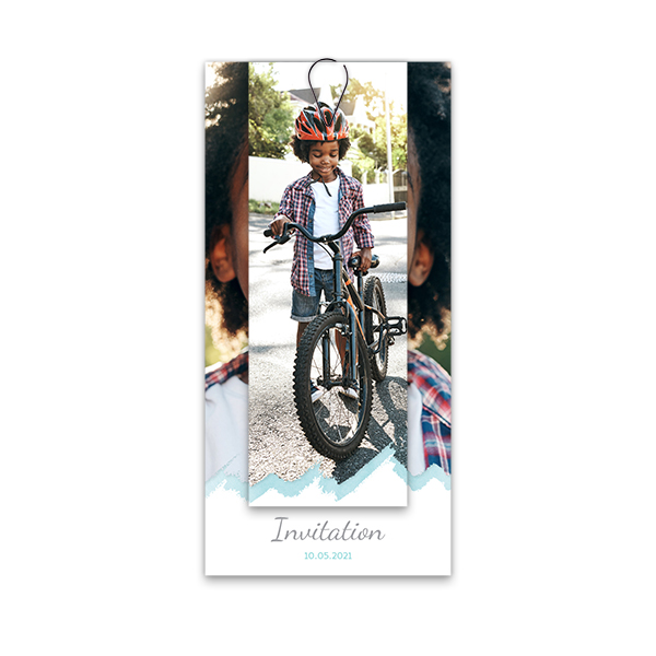 Kort i flere dele sort - 12 stk 9,3 x 19,6 cm