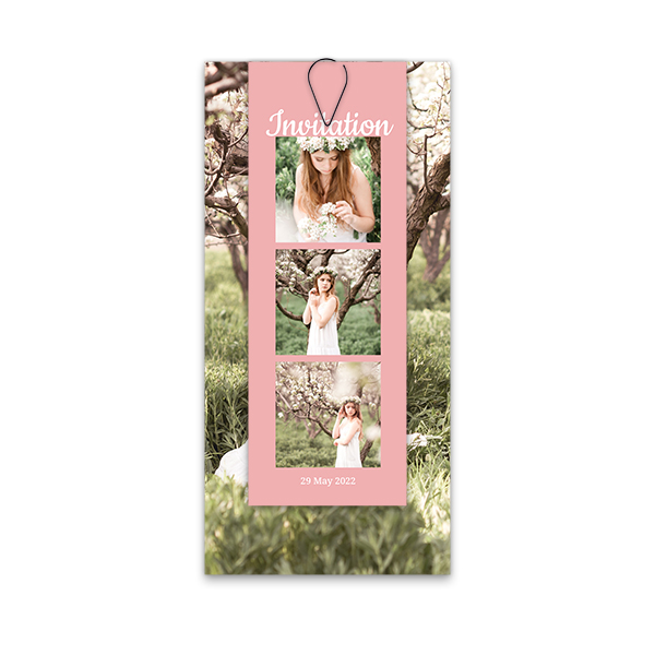 Kort i flere dele sort - 12 stk 9,3 x 19,6 cm