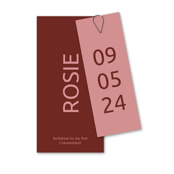 Two-piece card Black - set of 12 (19,6 x 9,3 cm) 