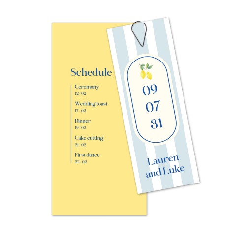 Multi-carte Trombone noir (lot de 12) 9,3 x 19,6 cm