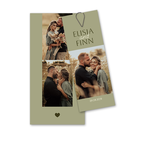 Two-piece card Black - set of 12 (19,6 x 9,3 cm) Two-piece card Black - set of 12 (19,6 x 9,3 cm)