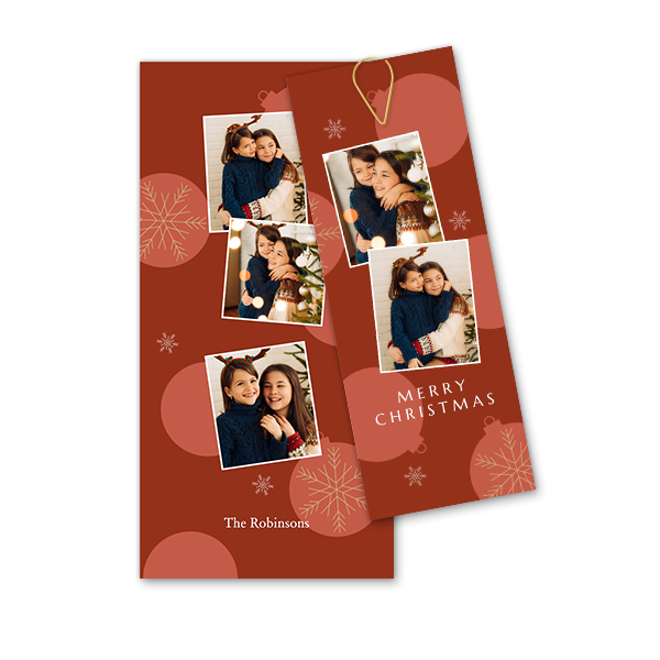 Two-piece card Gold - set of 12