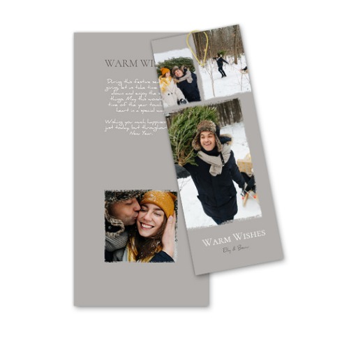 Two-piece card Gold - set of 12 (19,6 x 9,3 cm) 