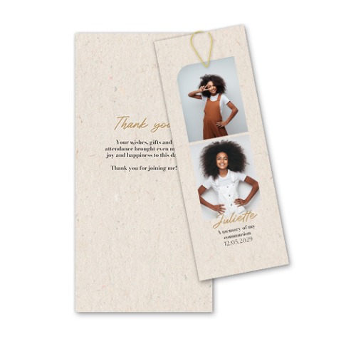 Two-piece card Gold - set of 12 (19,6 x 9,3 cm) Two-piece card Gold - set of 12 (19,6 x 9,3 cm)