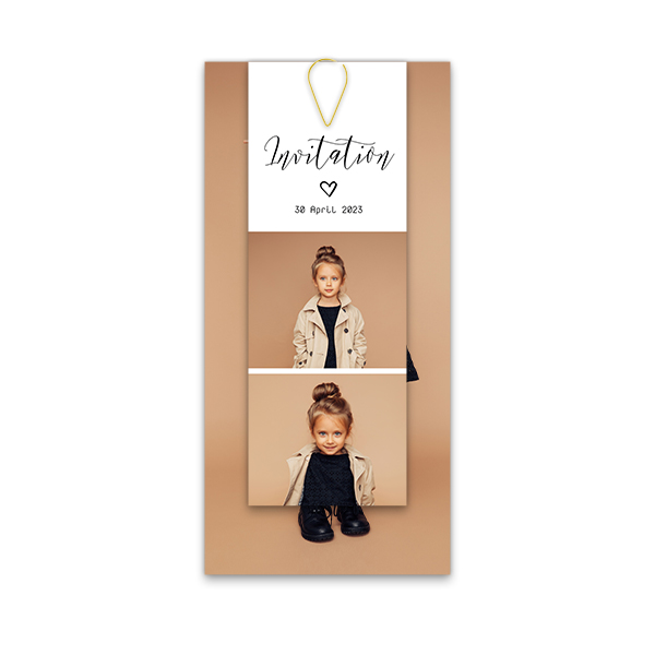 Kort i flere dele guld - 12 stk 9,3 x 19,6 cm Kort i flere dele guld - 12 stk 9,3 x 19,6 cm