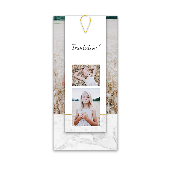 Multikort Binders gull - 12 stk 9,3 x 19,6 cm