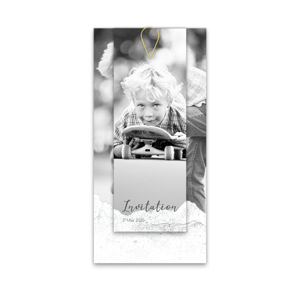 Two-piece card Gold - set of 12 (19,6 x 9,3 cm) 