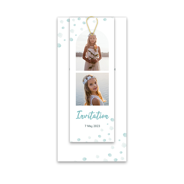 Two-piece card Gold - set of 12 (19,6 x 9,3 cm) Two-piece card Gold - set of 12 (19,6 x 9,3 cm)
