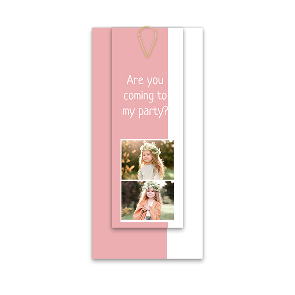 Two-piece card Gold - set of 12 (19,6 x 9,3 cm) 