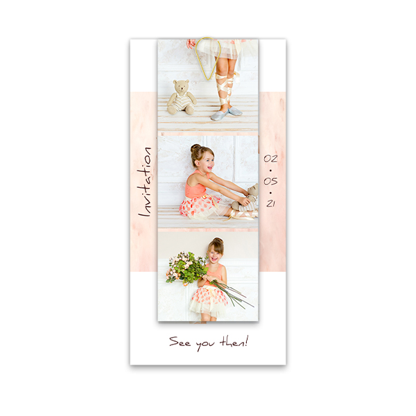 Two-piece card Gold - set of 12