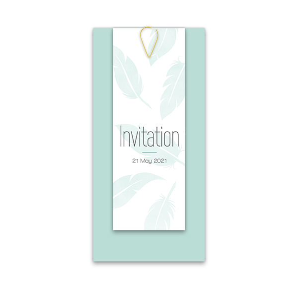 Two-piece card Gold - set of 12 (19,6 x 9,3 cm) Two-piece card Gold - set of 12 (19,6 x 9,3 cm)