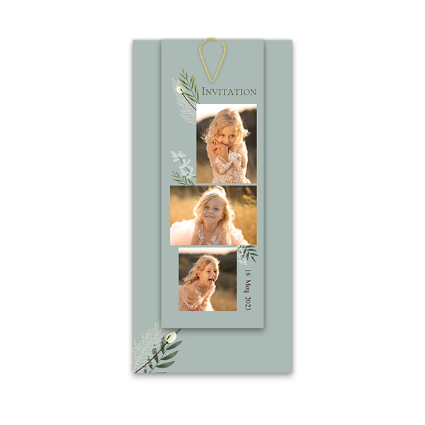 Kort i flere dele guld - 12 stk 9,3 x 19,6 cm Kort i flere dele guld - 12 stk 9,3 x 19,6 cm