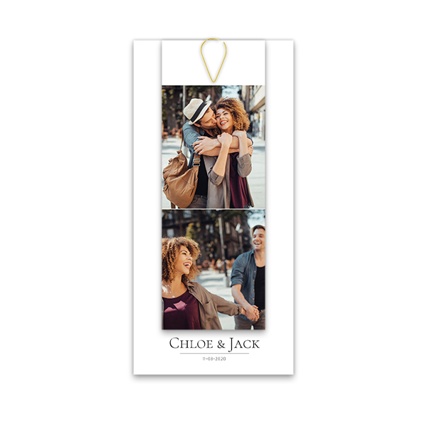 Two-piece card Gold - set of 12 (19,6 x 9,3 cm) Two-piece card Gold - set of 12 (19,6 x 9,3 cm)