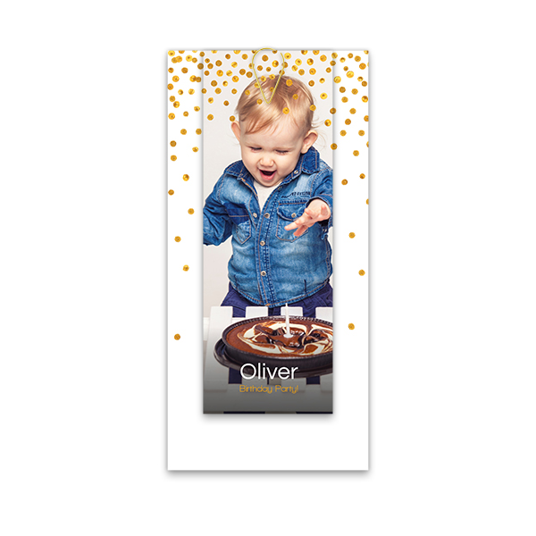 Two-piece card Gold - set of 12