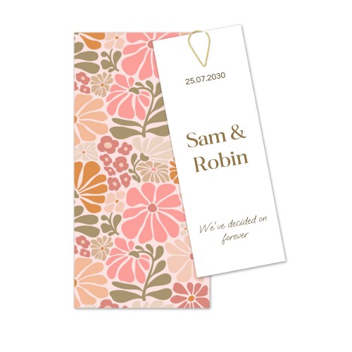 Boho Floral Arch Invitation