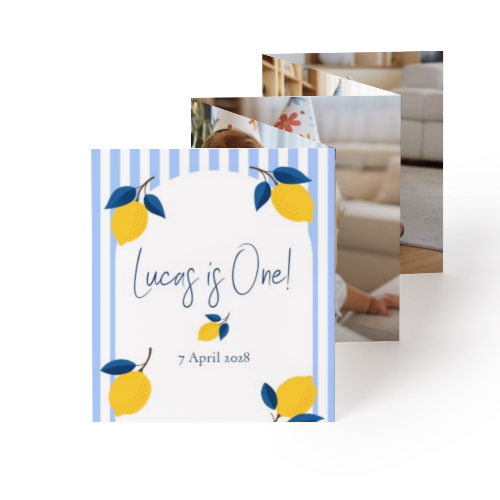 Fold out photo card Portrait (7,1 x 8,8 cm)