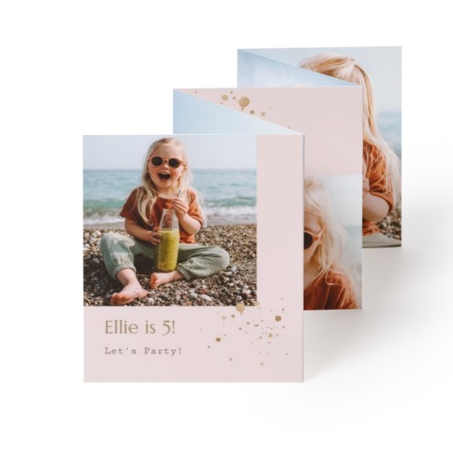 Zigzag fotokaartje Staand (7,1 x 8,8 cm)