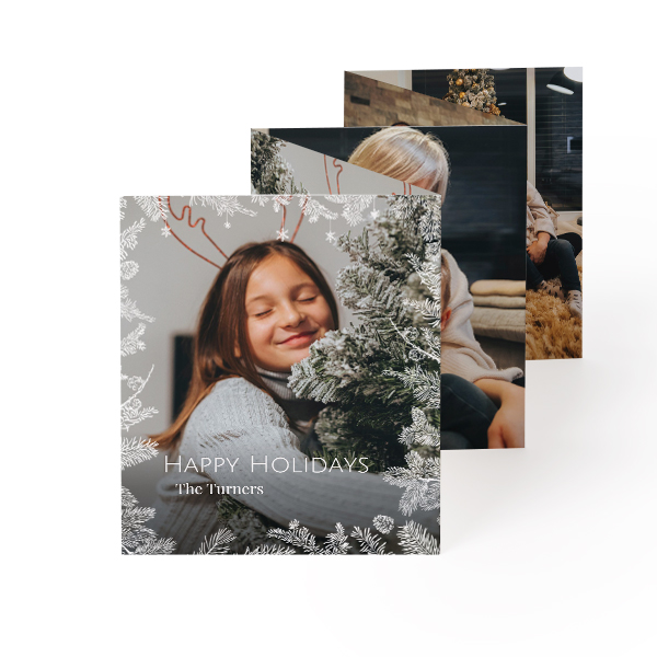 Fold out photo card Portrait (7,1 x 8,8 cm)