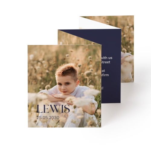 Fold out photo card Portrait (7,1 x 8,8 cm)