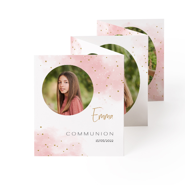 Fold out photo card Portrait (7,1 x 8,8 cm)