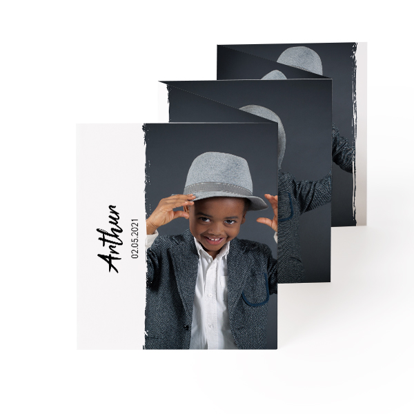 Fold out photo card Portrait (7,1 x 8,8 cm) Fold out photo card Portrait (7,1 x 8,8 cm)