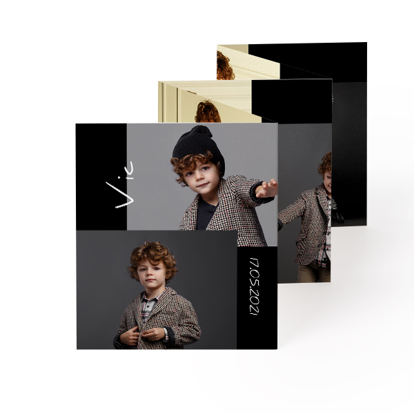 Fold out photo card Portrait (7,1 x 8,8 cm) Fold out photo card Portrait (7,1 x 8,8 cm)