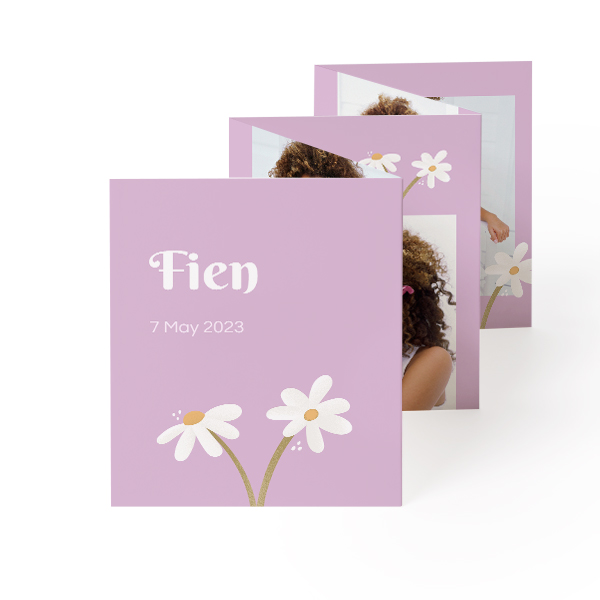 Fold out photo card Portrait (7,1 x 8,8 cm) Fold out photo card Portrait (7,1 x 8,8 cm)