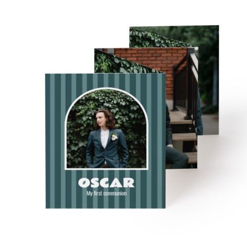 Fold out photo card Portrait (7,1 x 8,8 cm)