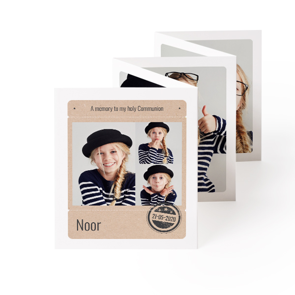 Fold out photo card Portrait (7,1 x 8,8 cm) Fold out photo card Portrait (7,1 x 8,8 cm)
