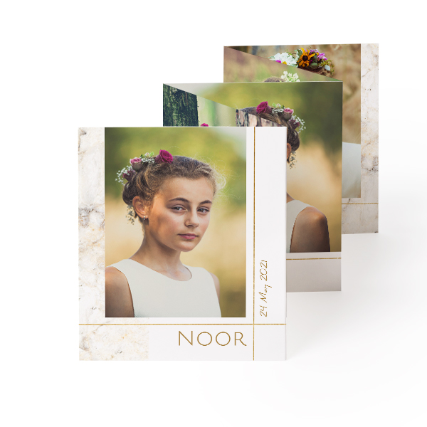 Fold out photo card Portrait (7,1 x 8,8 cm)