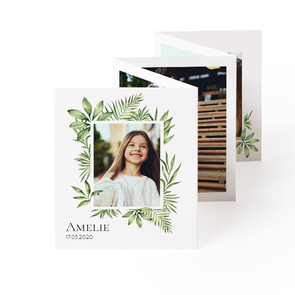 Fold out photo card Portrait (7,1 x 8,8 cm) Fold out photo card Portrait (7,1 x 8,8 cm)