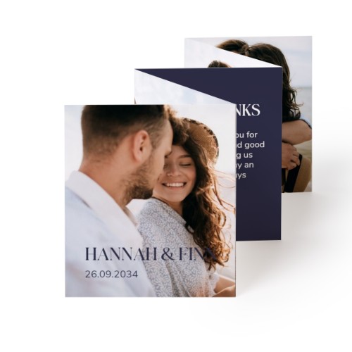 Fold out photo card Portrait (7,1 x 8,8 cm)