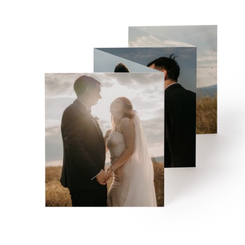 Fold out photo card Portrait (7,1 x 8,8 cm)