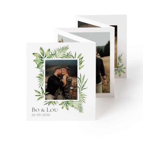 Fold out photo card Portrait (7,1 x 8,8 cm)