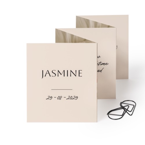 Portfoliokaart Rechthoek Zwarte Paperclip (set van 12) (7,1 x 8,8 cm)