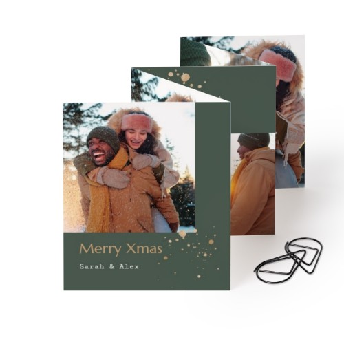 Carte portfolio Portrait - trombone noir (lot de 12) (7,1 x 8,8 cm)