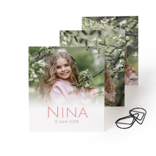 Fold out photo card Portrait Black paperclip - set of 12 (7,1 x 8,8 cm) Fold out photo card Portrait Black paperclip - set of 12 (7,1 x 8,8 cm)