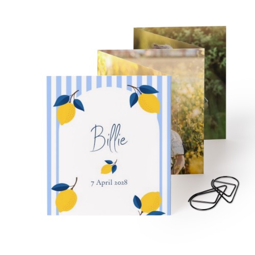 Fold out photo card Portrait Black paperclip - set of 12 (7,1 x 8,8 cm) Fold out photo card Portrait Black paperclip - set of 12 (7,1 x 8,8 cm)