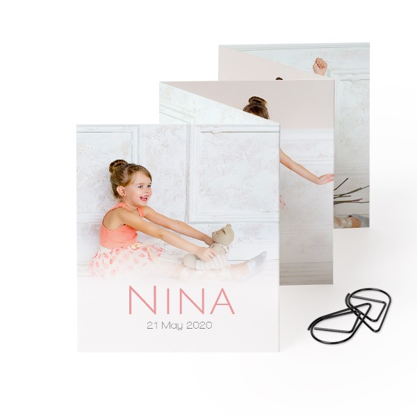 Fotokort 10 sidor Stående med Svart gem - 12 st (7,1 x 8,8 cm)