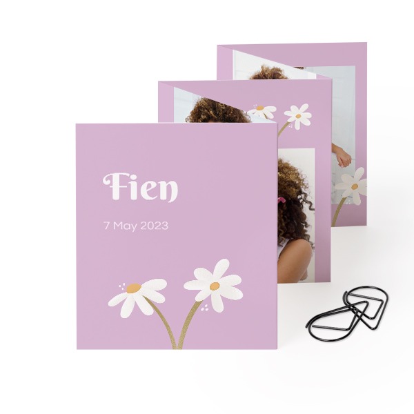 Fold out photo card Portrait Black paperclip - set of 12 (7,1 x 8,8 cm) Fold out photo card Portrait Black paperclip - set of 12 (7,1 x 8,8 cm)