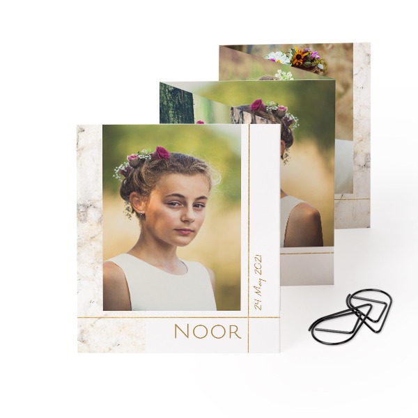 Fotokort 10 sider Stående med Svart klips - 12 stk (7,1 x 8,8 cm)