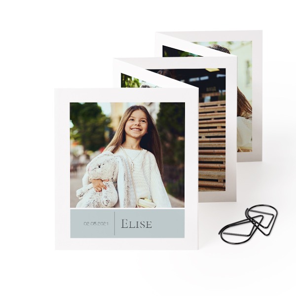 Fold out photo card Portrait Black paperclip - set of 12 (7,1 x 8,8 cm) Fold out photo card Portrait Black paperclip - set of 12 (7,1 x 8,8 cm)