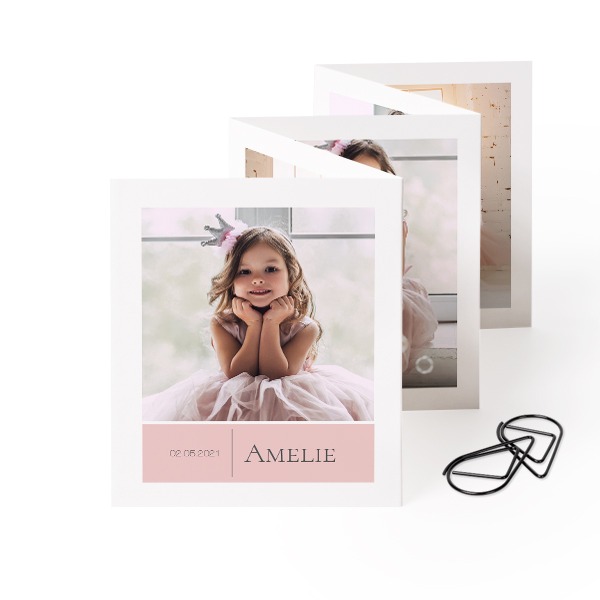 Fold out photo card Portrait Black paperclip - set of 12 (7,1 x 8,8 cm) Fold out photo card Portrait Black paperclip - set of 12 (7,1 x 8,8 cm)