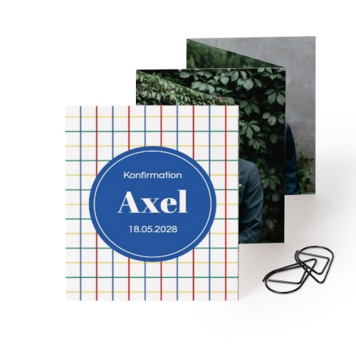 Fotokort 10 sidor Stående med Svart gem - 12 st (7,1 x 8,8 cm)